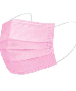 Disposable 3 ply Face Mask pink