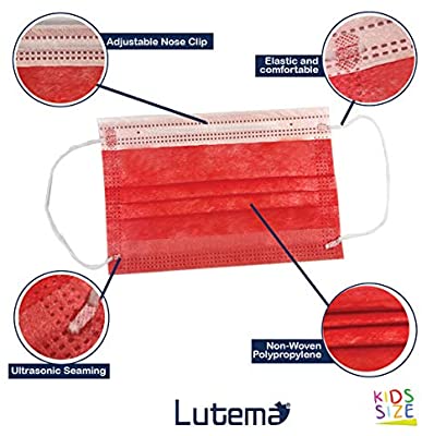 MXM Face Mask - Kids 3Ply Disposable Mask Oops Ouch! White & Colours - 50's - Image 2