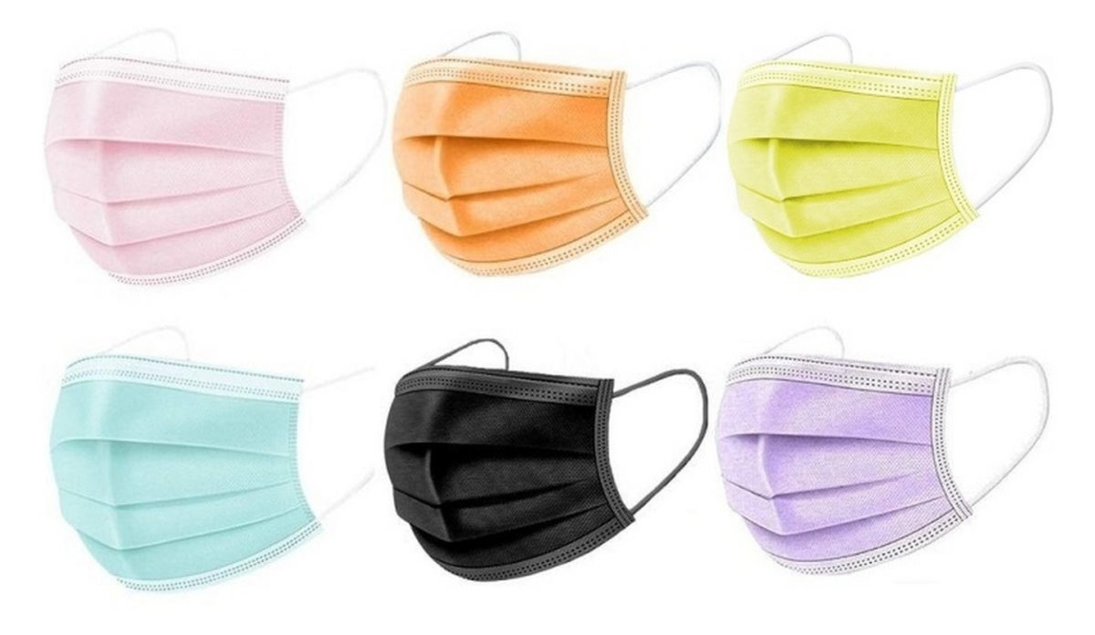 3ply disposable mask purple - Image 9