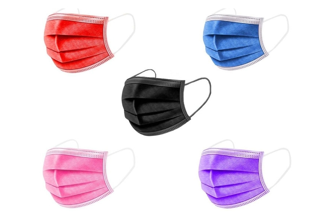 MXM Face Mask - Kids 3Ply Disposable Mask Oops Ouch! White & Colours - 50's