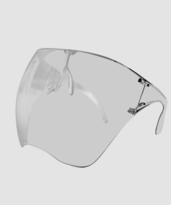 Anti-Fogging Face Shields with Glasses Frame clear