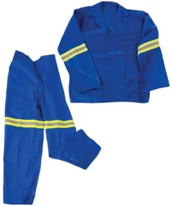 Royal Blue Conti Suit ( 2 piece ) with reflective tape  size 34