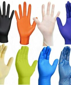 yellow dishwashing gloves