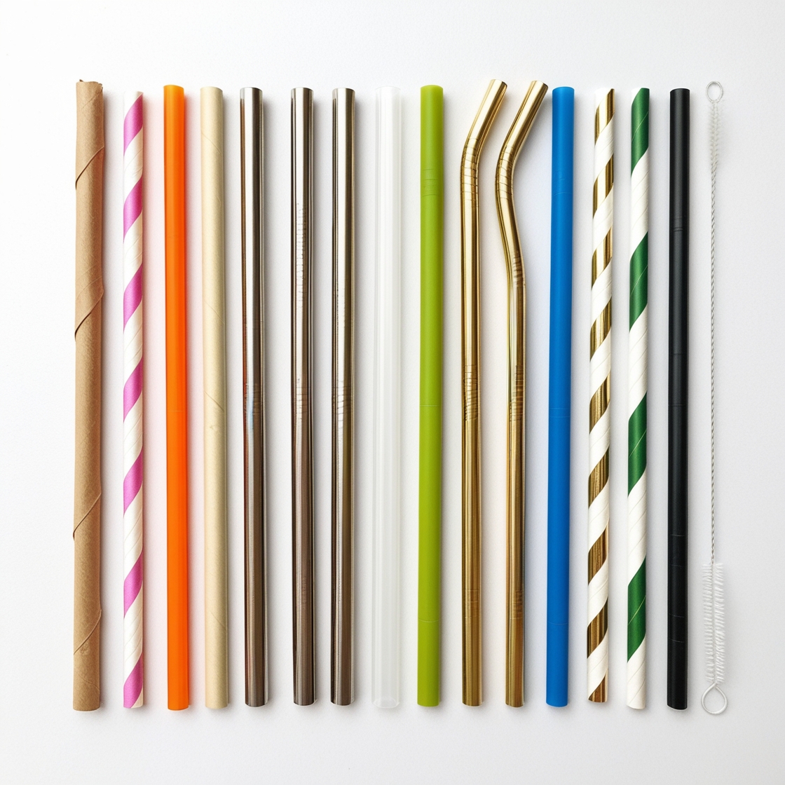 wrapped paper straw