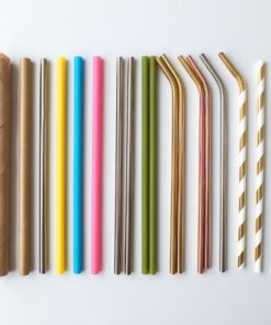 wrapped paper straws