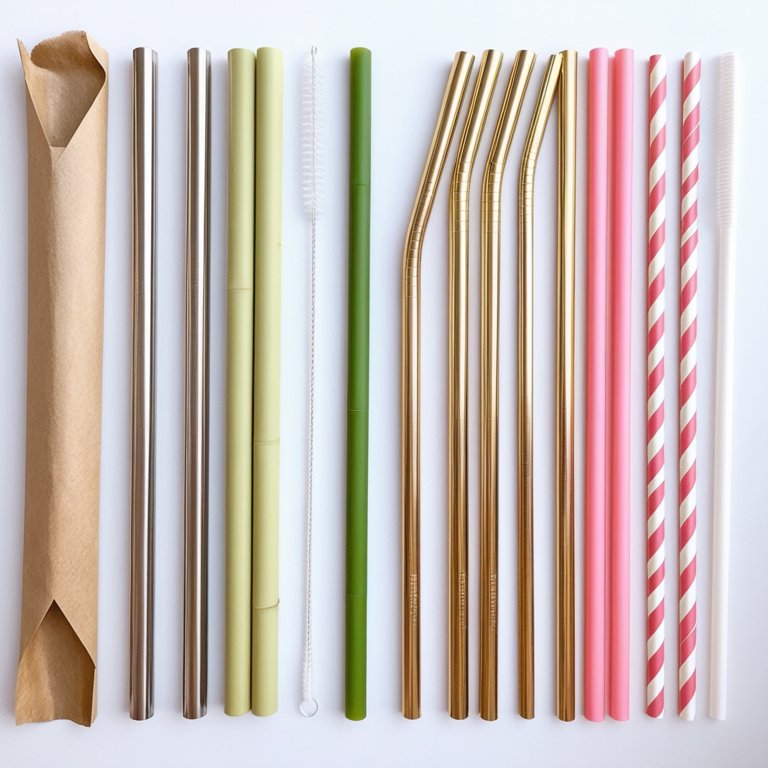 individually wrapped paper straws