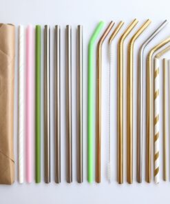 individually wrapped plastic straws