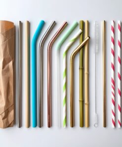 paper straws plastic wrapper