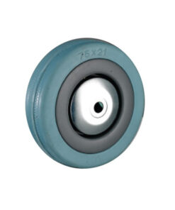 Castor Wheels - Blue Rubber - Loose Wheel - 100mm - TOOC446
