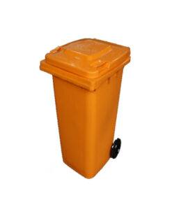 Wheelie Bin - 120L - 2 Wheel - Plastic - Orange - 0143