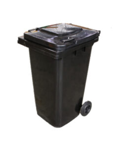 Wheelie Bin - 240L - 2 Wheel - Plastic - Black - 0085