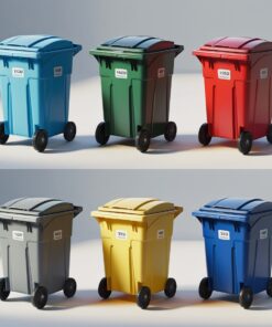 770 liter yellow wheelie bin