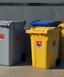brown wheelie bin for sale