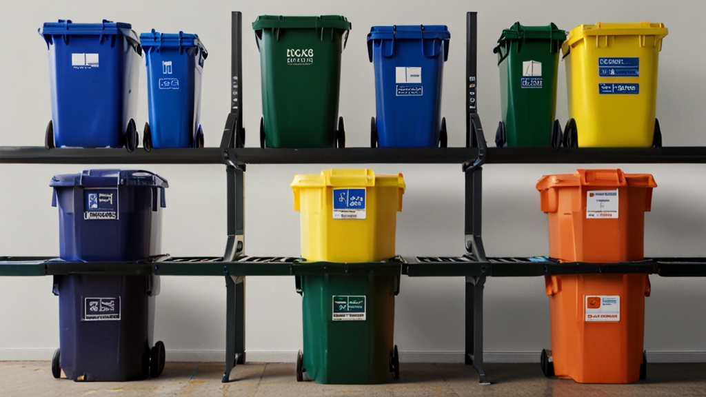 180 litre black wheelie bin