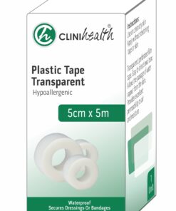 Plastic Tape Transparent 5cm x 5m – Singles