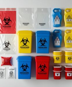 8 Gallon Biohazard Waste Container - Red