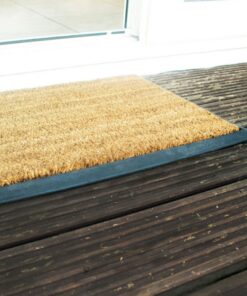 Doormat - Coir Rubber Ramp-Mat - 60 x 40 x 2 cm - Black and Brown - RCM00006