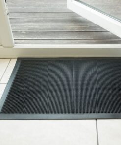 Doormat - Rubber Brush Mat - 70 x 46 x 1.3 cm - Black - RBM010001
