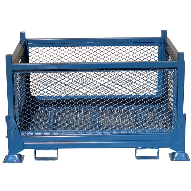 Expanded Metal Collapsible Steel Bin - Blue - 1000Kg - CB4326M