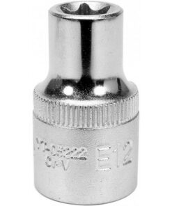 Torx Socket - Female - Chrome Vanadium - 1/2" Connector - E12 - YT-05222