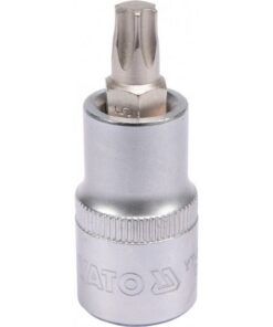 Torx Bit Socket - Male - Chrome Vanadium - 1/2" Connector - Standard Length - T45 x 50mm - YT-04315