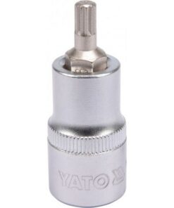Spline Bit Socket - Chrome Vanadium - 1/2" Connector - Standard Length - M6 x 50mm - YT-04341