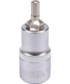 Hex Bit Socket - Chrome Vanadium - 1/2" Connector - Standard Length - HEX 5 x 50mm - YT-04381