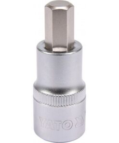Hex Bit Socket - Chrome Vanadium - 1/2" Connector - Standard Length - HEX 10 x 50mm - YT-04385