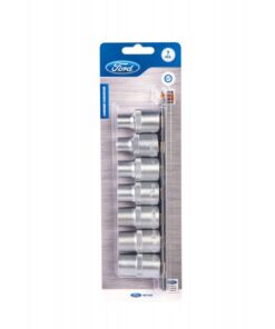 Socket Set - 1/2" Drive - 8 mm to 14 mm - Chrome Vanadium - 7 Piece - FMT-045
