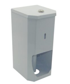 Toilet Paper Dispenser - 2 Roll - Powder Coated Steel - White - TR_02