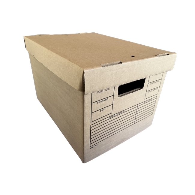 Off Site Storage Boxes - Cardboard - Single Walled - 28.5 x 33 x 43 cm - Pack of 25 - ARC004C