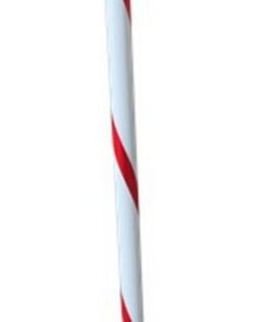 Queueing Post - Steel - Post Only - 100 x 5 (?) cm - White and Red - SXS025RWM