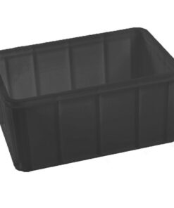 Plastic Crate - 52L - Recycled Plastic - Black - Pack of 45 - MT64285-black