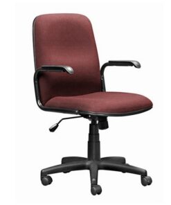 Office Chair - Mid Back - Swivel and Tilt - 92 x 56 x 65 cm - SE003-burgundy