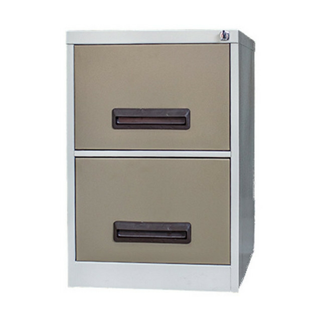 Steel Office Filing Cabinet - 2 Drawer File - 71 x 47 x 63 cm - 2FC01-ivorykaroo