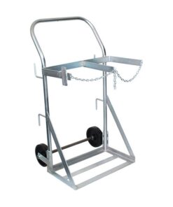 Gas Bottle Trolley - Double LPG Oxygen Canister - 27 x 66 x 124 cm - Load Capacity 300kg - SX4-WSR