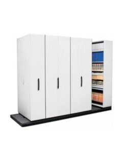 Steel Bulk Filer - Mobile Shelving - 7 Bay - 332 x 110 x 232 cm - Motorcraft Grey - 7BAY360