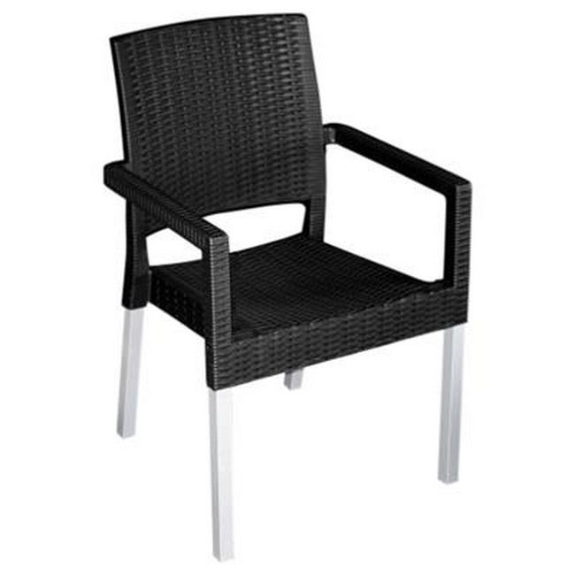 Plastic Chair - Ruby - Black
