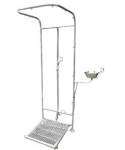 Double Column Safety Shower - Hand and Foot - 70 x 65 x 210 cm