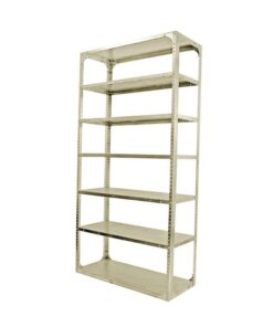Bolted Shelving Steel Bay 7 Shelves - Uni-Angle - Seven Shelf Kit - Painted - 304.8 x 91.4 x 38.1 cm