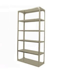 Bolted Shelving Steel Bay 6 Shelves - Uni-Angle - Six Shelf Kit - Painted - 304.8 x 91.4 x 38.1 cm