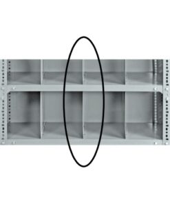 Bolted Shelving Steel Shelf Divider - Uni-Angle - Galvanised - 15.2 x 38.1 cm