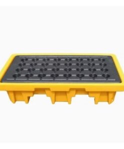 Plastic Drum Spill Pallet - 2 Drums - 130 x 68 x 30cm