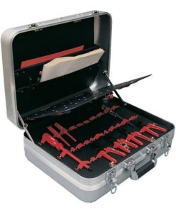 Kennedy Aluminium Tool Service Case - 2 x Tool Boards - 3 Compartments - Impact Resistant - Double Locking - 48 x 36 x 18.5 cm