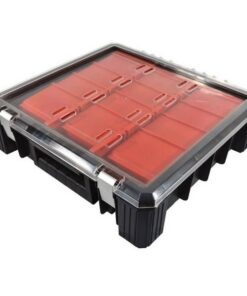 Kennedy Parts Organiser - Steel Case & Plastic Drawers - 12 Compartments - 38 x 40 x 11 cm