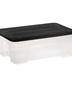 11 Litre Clear Storage Box – Assorted Colours