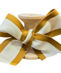 No 220 – Gold & Cream Stripe 30mm