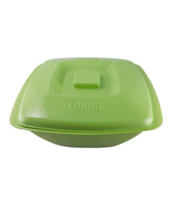 18L Square Bowl Green