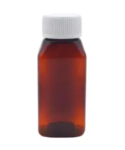 Bottle Rect Amber 100ml – 100s