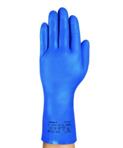 Ansell Nitrile Glove AlphaTec 37-310, Size 7, Blue, Not Velourized, Diamond Grip Profile, Pair